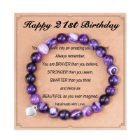 21st Birthday Gifts for Her, 21 Years Old Birthday Gifts for Her Daughter Women - HA006-Birth-21-Purple