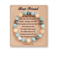 Friendship Bracelets, Best Friend Friendship Gifts for Women Friends Female Birthday Christmas Mothers Day Valentines Day - HA002-Friend-BlueYellow