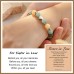 HGDEER Natural Stone Sister Bracelet, Sister Meaningful Gifts for Women Girls with Gift Message Card HA001-In Law-GreenYellow