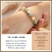 HGDEER Natural Stone Sister Bracelet, Sister Meaningful Gifts for Women Girls with Gift Message Card HA001-Little-GreenYellow